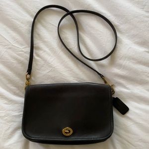 Vintage black Coach purse